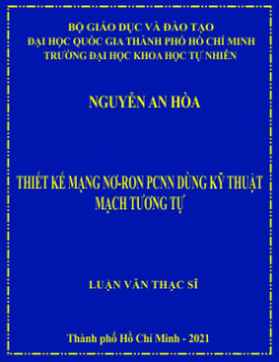 Thiết kế mạng nơ-ron PCNN dùng kỹ thuật mạch tương tự