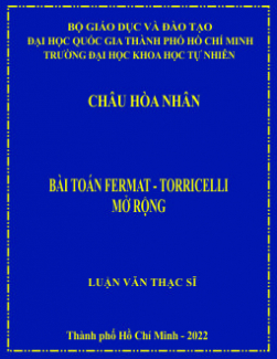 Bài toán Fermat -Torricelli mở rộng