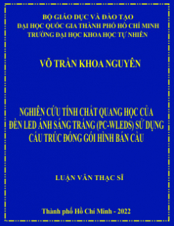 Nghiên cứu tính chất quang học của đèn LED ánh sáng trắng (pc-WLEDs) sử dụng cấu trúc đóng gói hình bán cầu