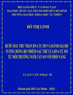 Bước đầu thu nhận DNA tự do và đánh giá độ tương đồng bộ nhiễm sắc thể của DNA tự do từ môi trường nuôi cấy so với phôi nang