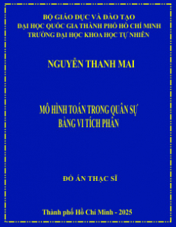 Mô hình toán trong quân sự bằng vi tích phân