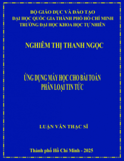 Ứng dụng máy học cho bài toán phân loại tin tức 