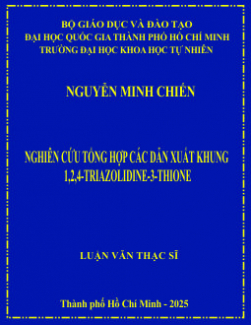 Nghiên cứu tổng hợp các dẫn xuất khung 1,2,4-Triazolidine-3-Thione
