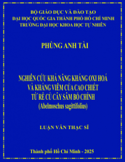 Nghiên cứu khả năng kháng oxi hoá và kháng viêm của cao chiết từ rễ củ cây Sâm bố chính (Abelmoschus sagittifolius)