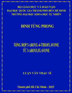 Tổng hợp 3-aroyl-4-thioflavone từ 3-aroylflavone