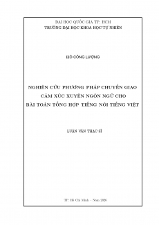 Nghiên cứu phương pháp chuyển giao cảm xúc xuyên ngôn ngữ cho bài toán tổng hợp tiếng nói tiếng Việt