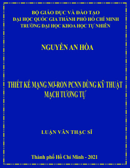 Thiết kế mạng nơ-ron PCNN dùng kỹ thuật mạch tương tự