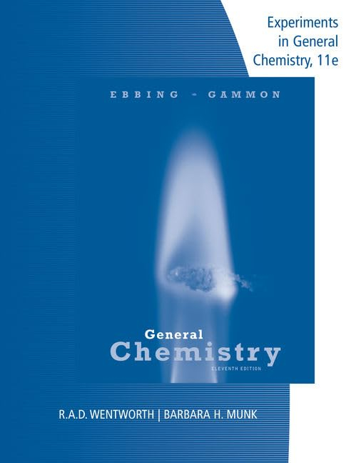 Lab Manual Experiments in General Chemistry 11th Edition