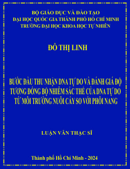 Bước đầu thu nhận DNA tự do và đánh giá độ tương đồng bộ nhiễm sắc thể của DNA tự do từ môi trường nuôi cấy so với phôi nang