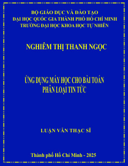 Ứng dụng máy học cho bài toán phân loại tin tức 