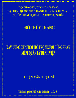 Xây dựng chatbot hỗ trợ người dùng phần mềm quản lý bệnh viện