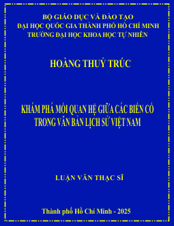 Khám phá mối quan hệ giữa các biến cố trong văn bản Lịch sử Việt Nam