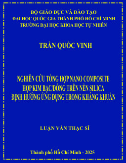 Nghiên cứu tổng hợp nano composite hợp kim bạc/đồng trên nền silica định hướng ứng dụng trong kháng khuẩn