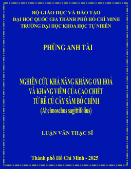 Nghiên cứu khả năng kháng oxi hoá và kháng viêm của cao chiết từ rễ củ cây Sâm bố chính (Abelmoschus sagittifolius)